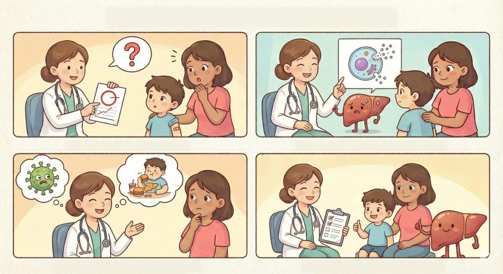 תפקודי כבד מוגברים בילדים