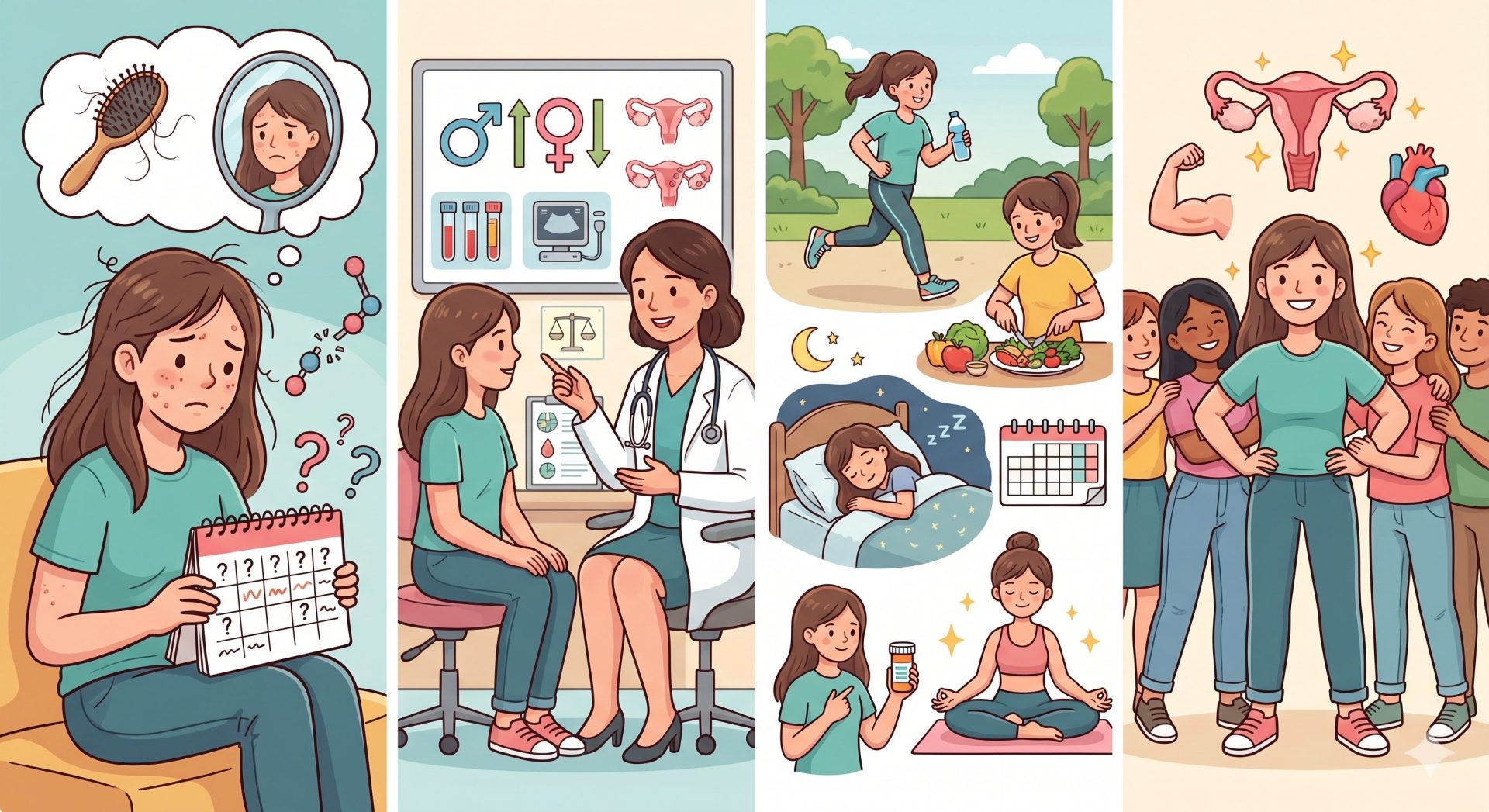 הכול על תסמונת שחלות פוליציסטיות (PCOS) במתבגרות